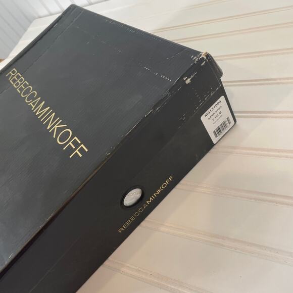 NWT Rebecca Minkoff Logan Studded Ankle Boots Black Block Heel Size 7 - Picture 8 of 8